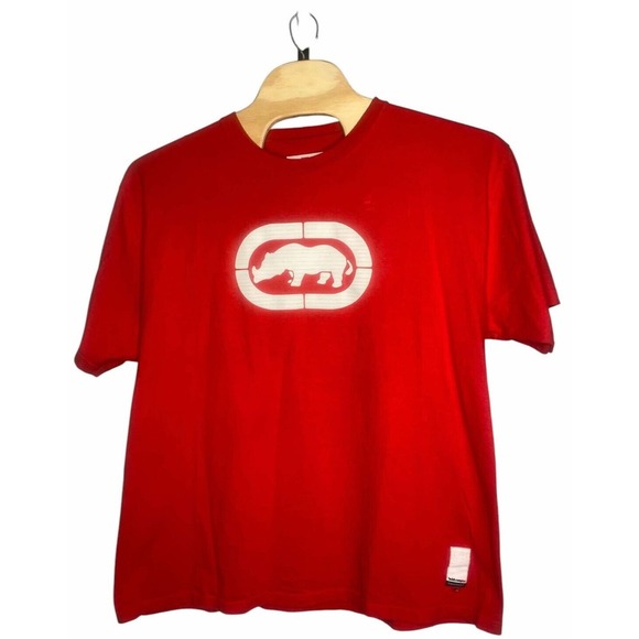 Vintage Ecko Unltd Shirt Mens‎ 3XL Red Short Sleeve Rhino Logo Streetwear Y2K - Picture 2 of 7